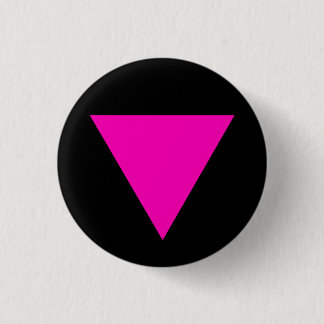 "PINK TRIANGLE" GAY PRIDE 1.25-inch 3 Cm Round Badge