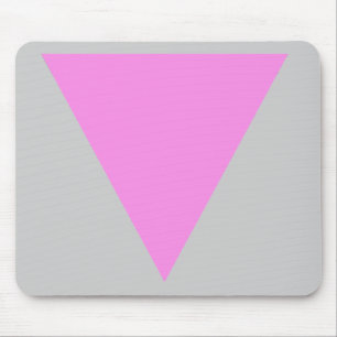 Pink Triangle Mouse Mat