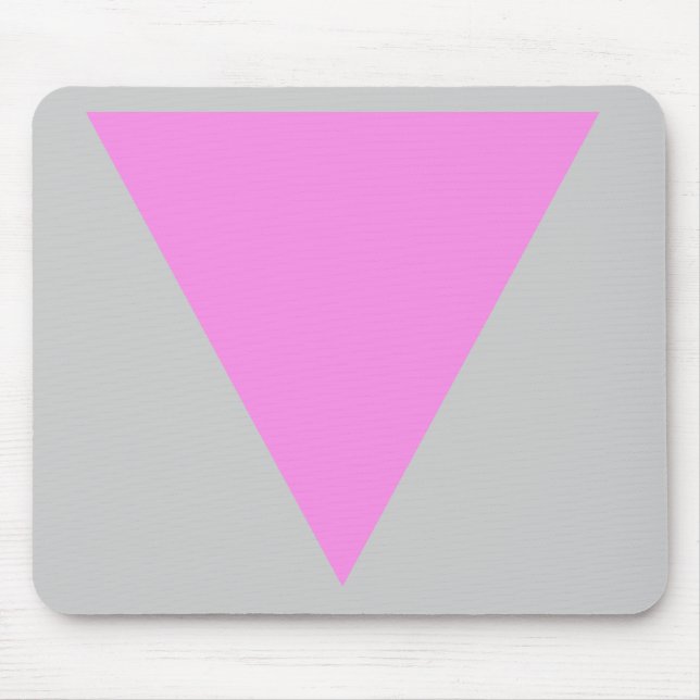 Pink Triangle Mouse Mat (Front)