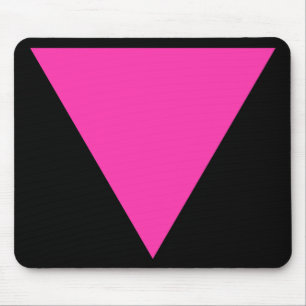 pink triangle. mouse mat