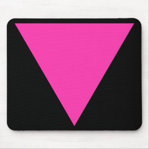 pink triangle. mouse mat