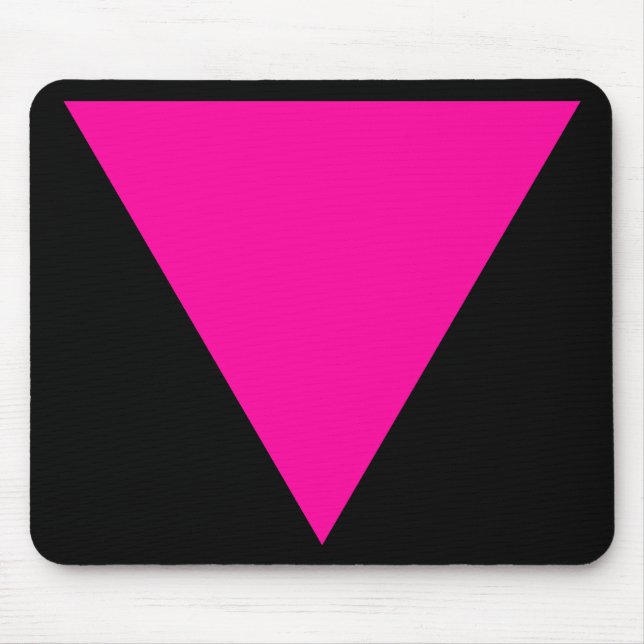 pink triangle. mouse mat (Front)