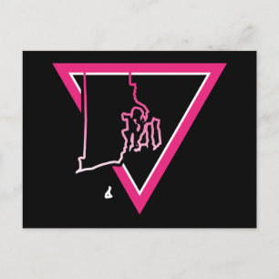 pink triangle rhode island postcard