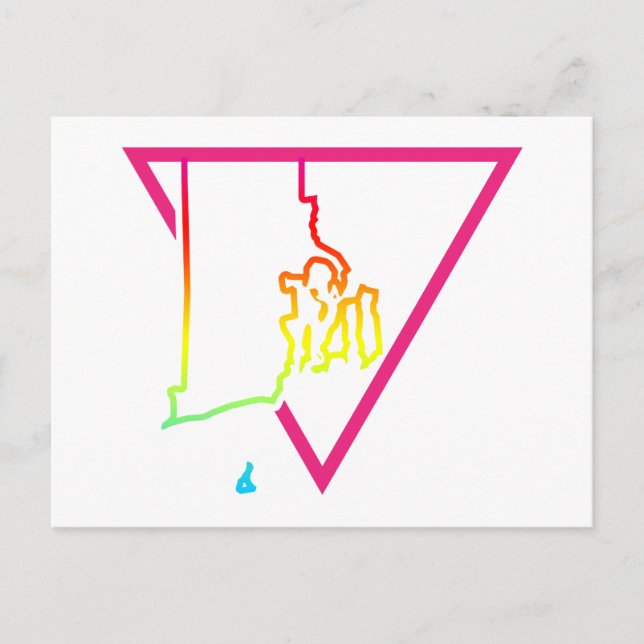 pink triangle rhode island postcard (Front)