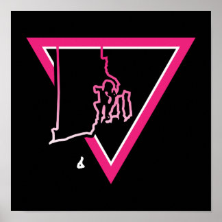 pink triangle rhode island poster