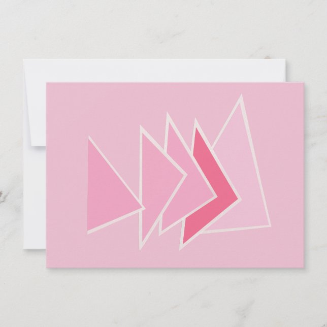 Pink Triangles Card (Front)