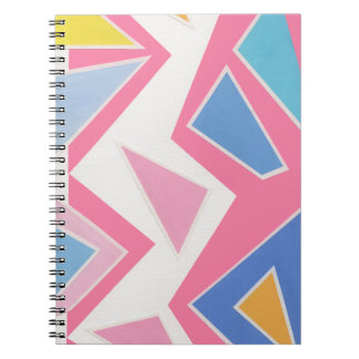 Pink Triangles Collage Notebook