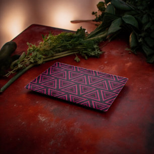 Pink Triangles Pattern  Cutting Board