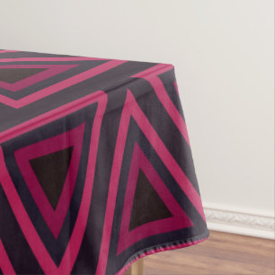 Pink Triangles Pattern  Tablecloth