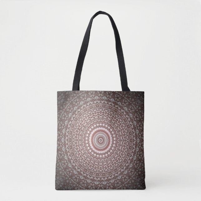 Pink Tribal Style Mandala Design  Tote Bag (Front)