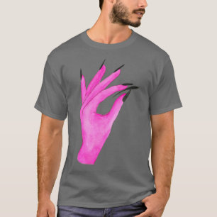 Pink Trichy Hand Eyelash T-Shirt