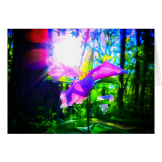 PINK TRILLIUM GREETING CARD