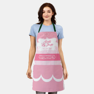 Pink Triple Layer Cake Bakery Apron