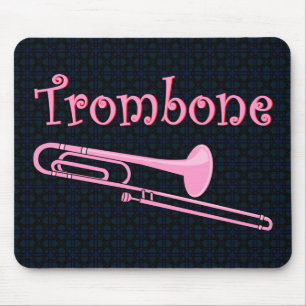 Pink Trombone Mouse Mat