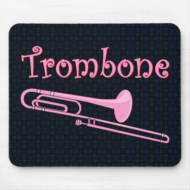 Pink Trombone Mouse Mat (Front)
