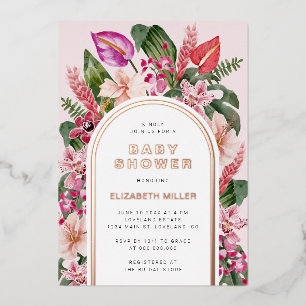Pink Tropical Baby Shower