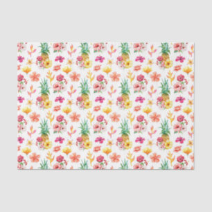 Pink Tropical Flowers (Design 10 Pink Series) Tissue Paper