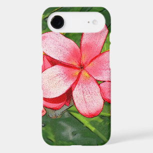 Pink Tropical Frangipani Art