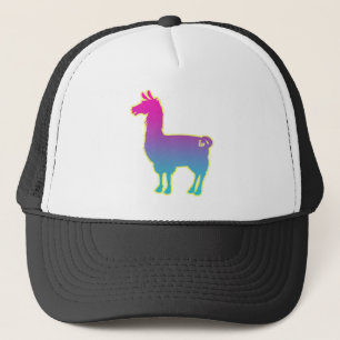 Pink Tropical Llama Cap