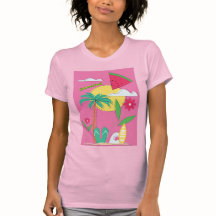 Pink Tropical SummerFruit T-Shirt