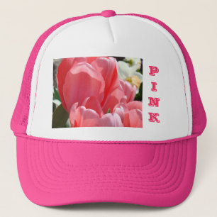 Pink Trucker's Hats Tulips Moms Daughters Nanna
