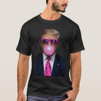 Pink Trump Bubble Gum Gift 2024 Vote President Fun
