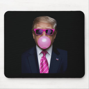 Pink Trump Bubble Gum Shirt 2024 Vote President Fu Mouse Mat