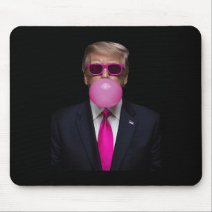 Pink Trump Bubble Gum Shirt 2024 Vote President Fu Mouse Mat