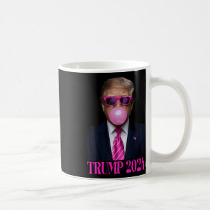 Pink Trumpbubble Gum 2024 Vote President Funny Cut Coffee Mug