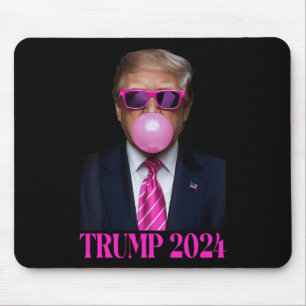 Pink Trumpbubble Gum 2024 Vote President Funny Cut Mouse Mat