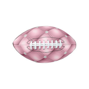 Pink Tufted Small Square Decorative Pattern American Football