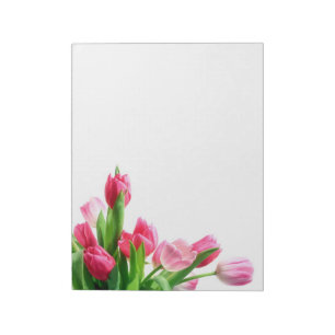Pink Tulip Bouquet Notepad