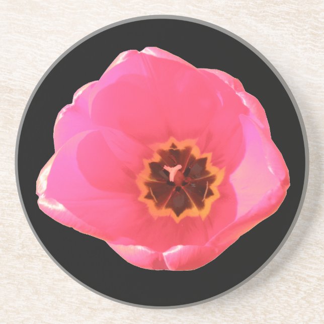 Pink Tulip Coasters (Front)