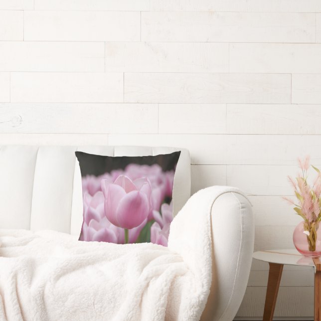 Pink tulip cushion pillow (Couch)