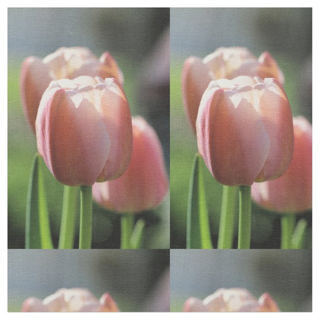 Pink tulip fabric (Close Up)