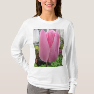Pink Tulip Flowers Floral Tulips Garden T Shirt