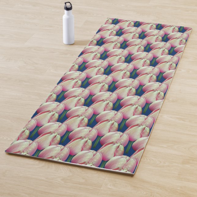 Pink Tulip Flowers  Yoga Mat (In Situ)