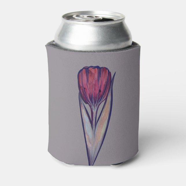 Pink Tulip Gentle Bloom of Spring                  Can Cooler (Can Back)