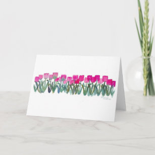 Pink Tulip Grove Card