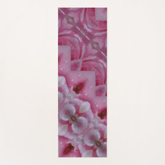 Pink Tulip Ikat 5 Angled Yoga Mat