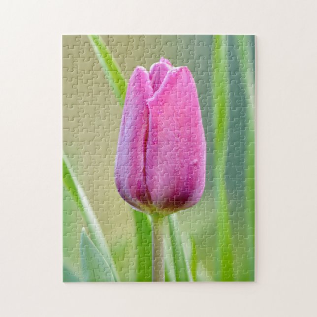 Pink tulip jigsaw puzzle (Vertical)