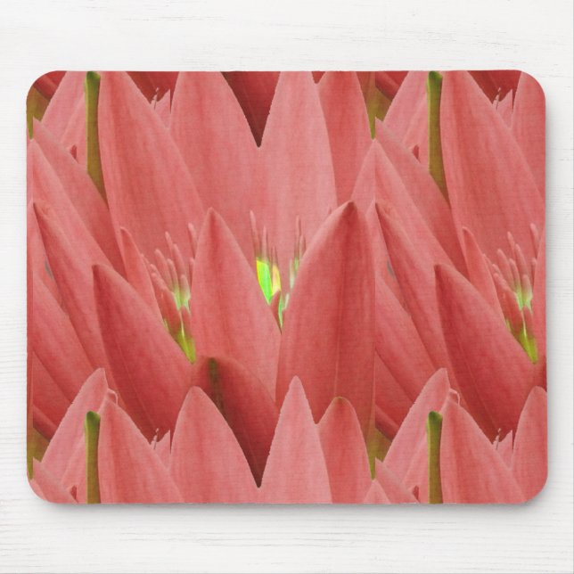 Pink Tulip Mouse Mat (Front)