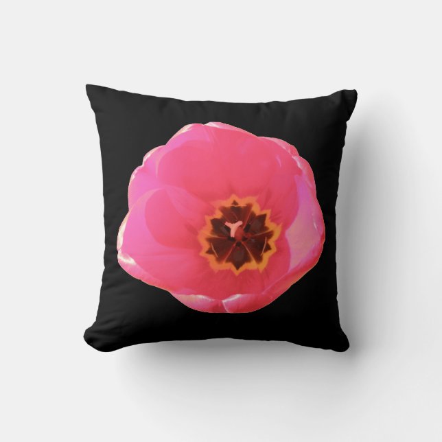 Pink Tulip Pillow (Front)