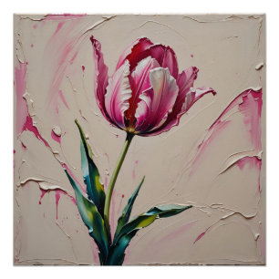 pink tulip poster