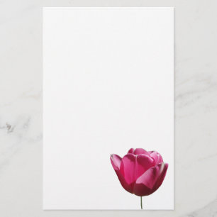 Pink Tulip Stationery Paper