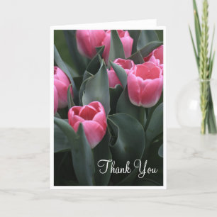 Pink Tulip Thank You Cards