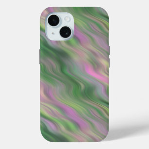 Pink Tulip Wavy Texture iPhone 15 Case