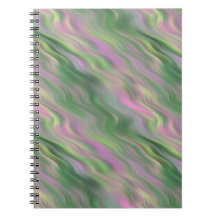 Pink Tulip Wavy Texture Notebook