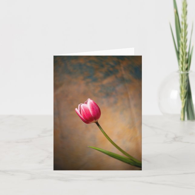 Pink Tulip with a Twist Card (Front)