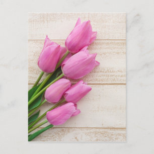 pink tulips   birthday   mothersday   postcard